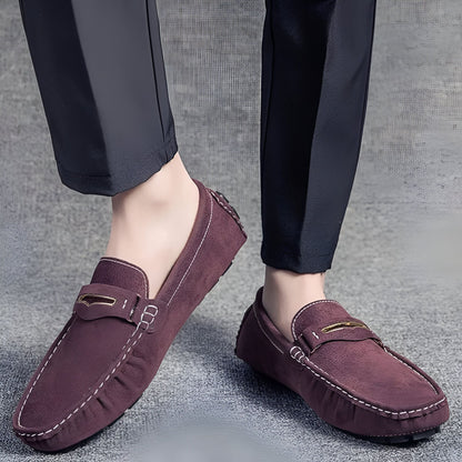 Nova Mocassins Homme Daim Colorés Confortables