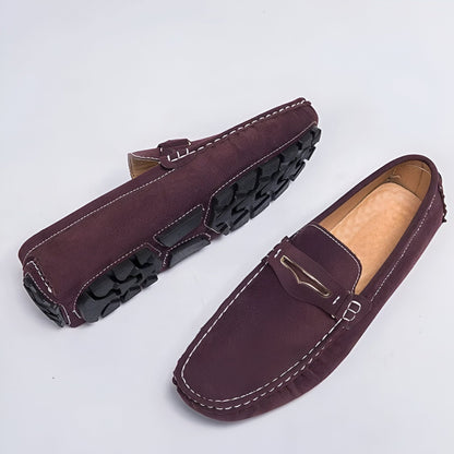 Nova Mocassins Homme Daim Colorés Confortables