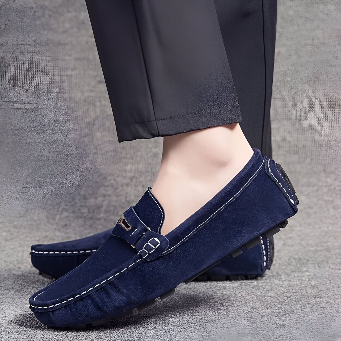 Nova Mocassins Homme Daim Colorés Confortables