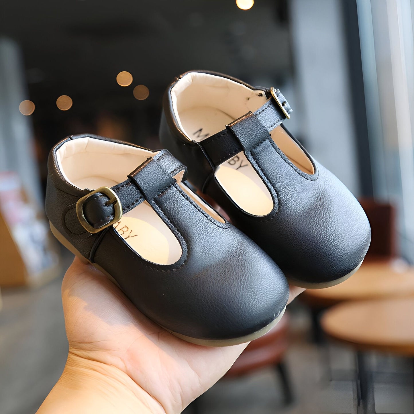 Mocassins: Fille Cuir Véritable Confortables Robustes