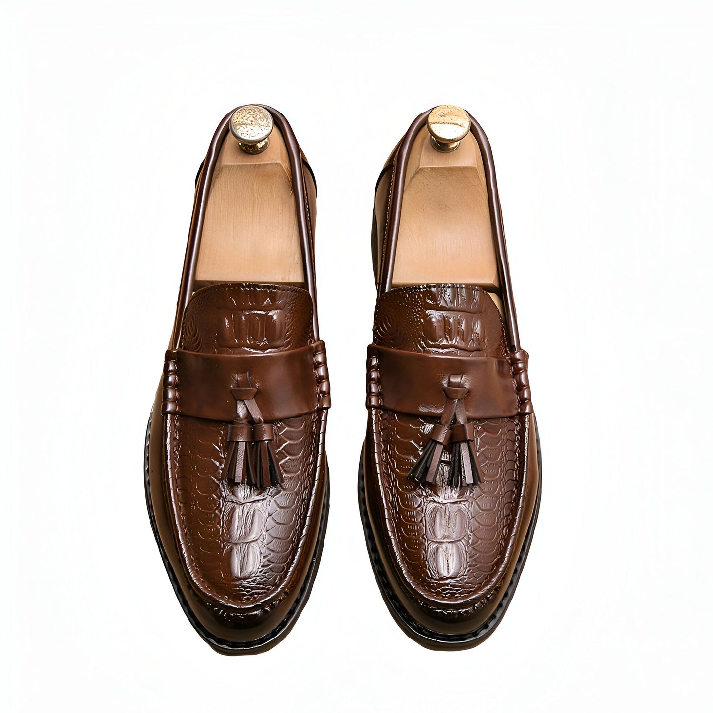 LuxeStep Mocassins cuir homme glands confortables