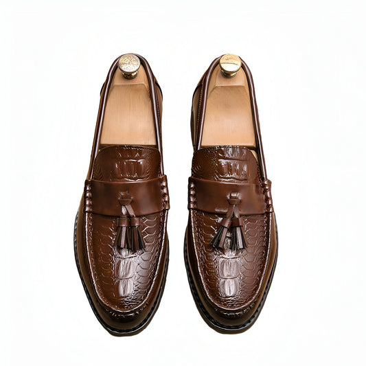 LuxeStep Mocassins cuir homme glands confortables