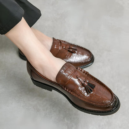 LuxeStep Mocassins cuir homme glands confortables