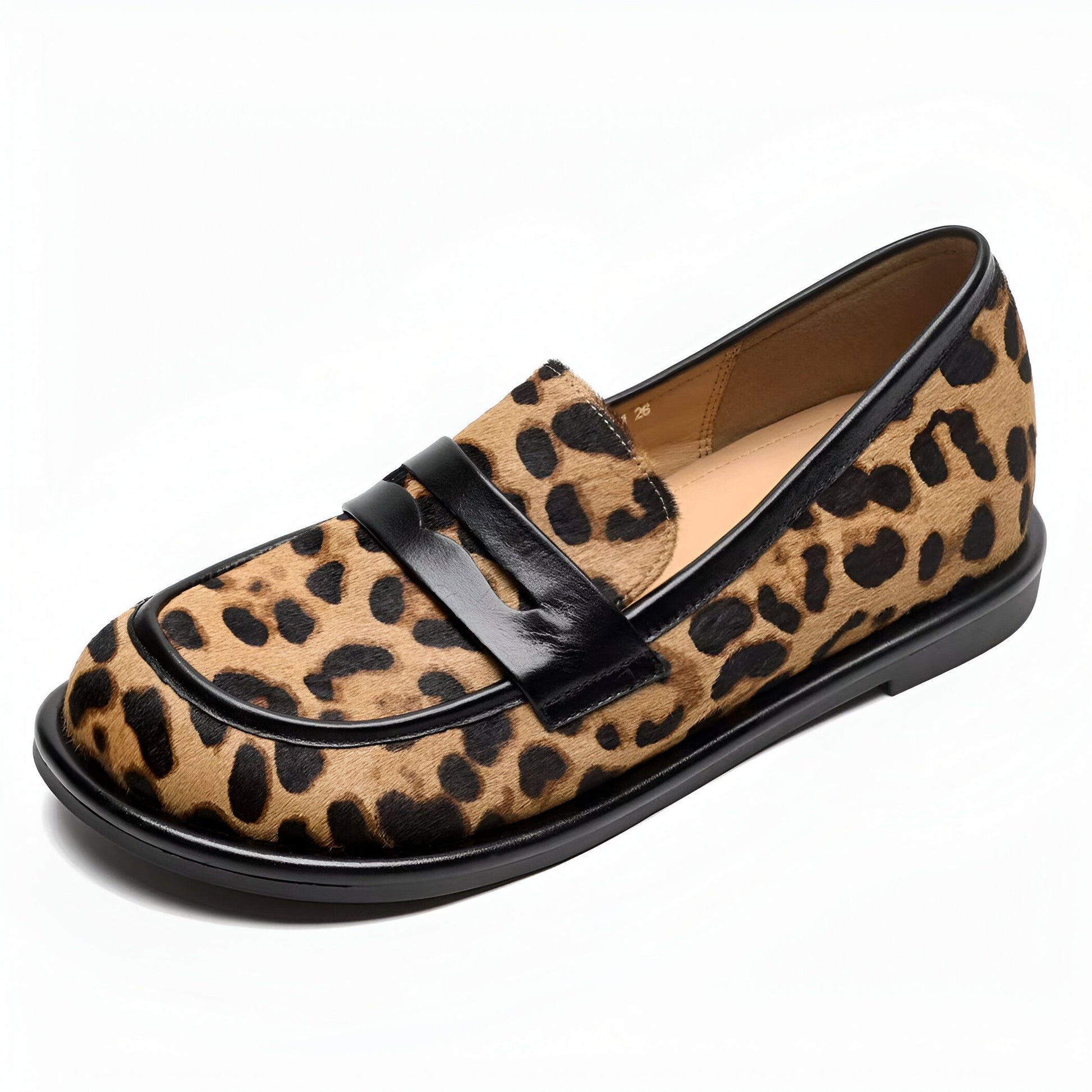 Mocassins Cuir Léopard - Élégant et Souple