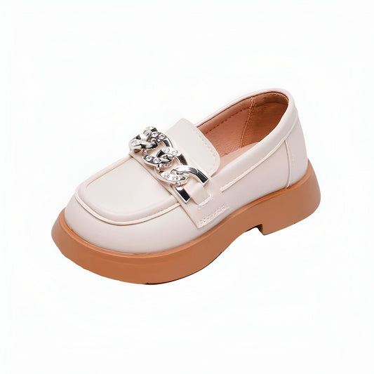 NovaLine Mocassins fille cuir synthétique souple