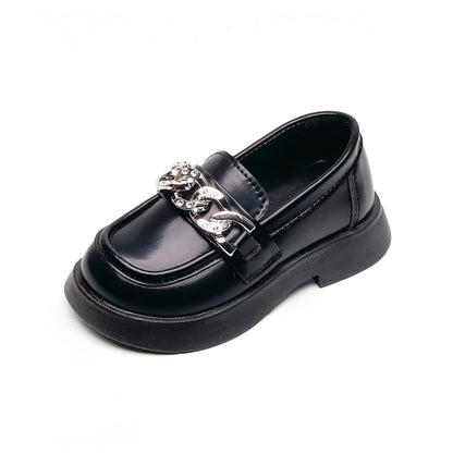 NovaLine Mocassins fille cuir synthétique souple