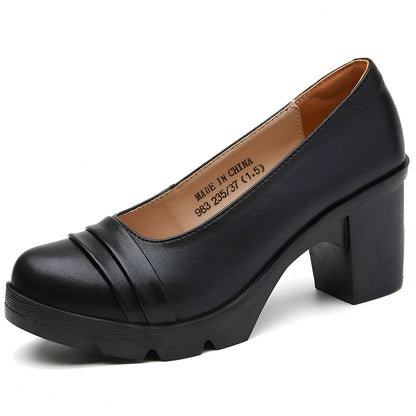 NovaLux Mocassins à Talons Raffinés Pour Femme