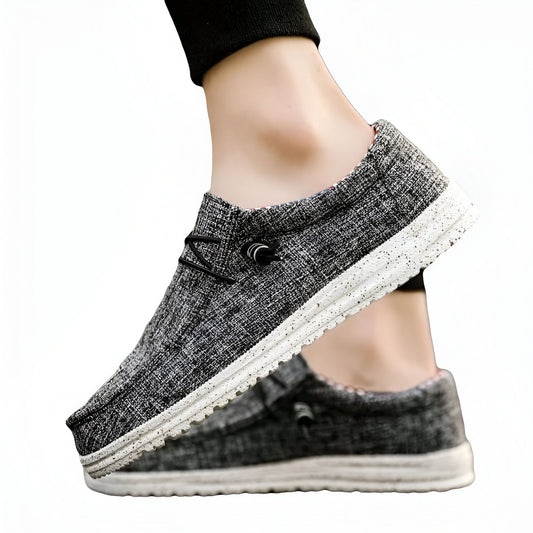 LumenMoc Mocassins Homme Toile Légère Estivale