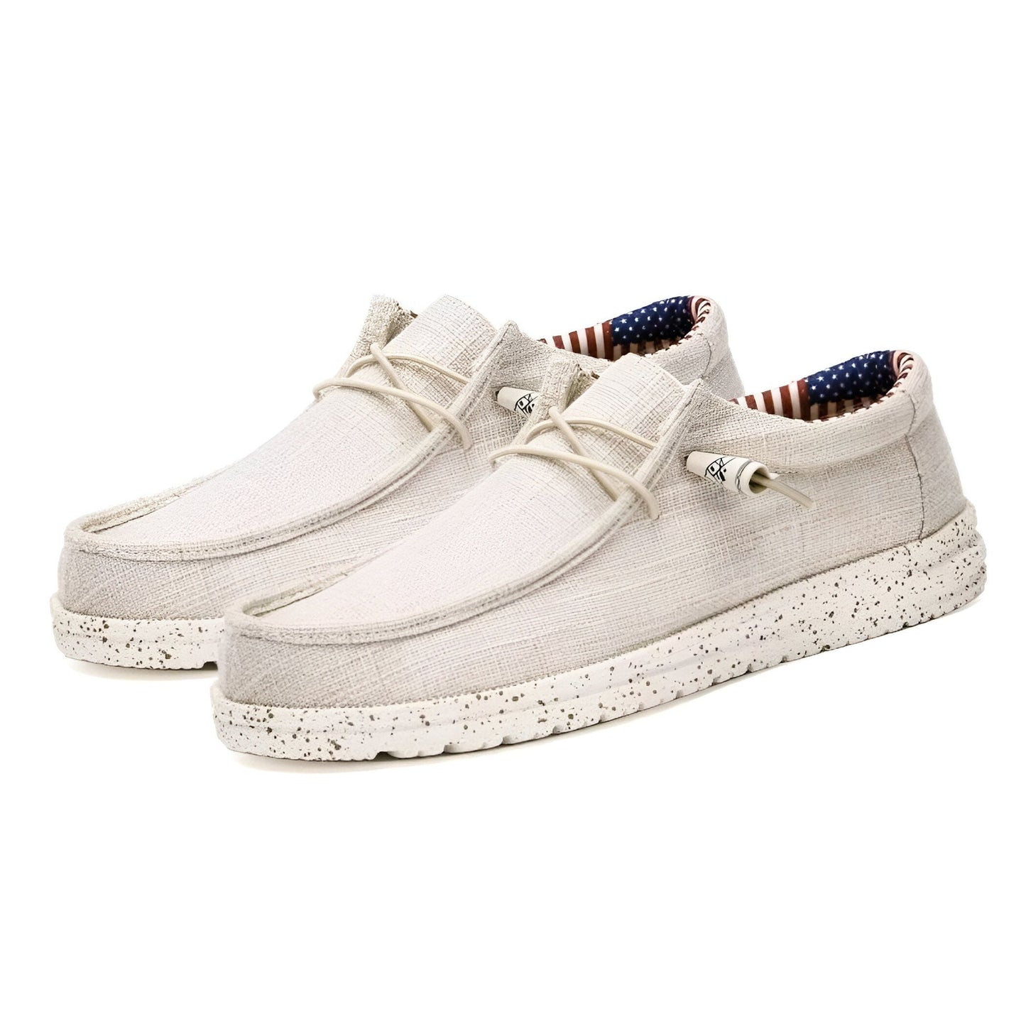 LumenMoc Mocassins Homme Toile Légère Estivale