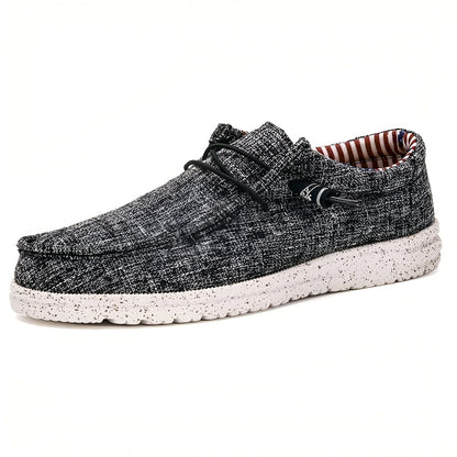 LumenMoc Mocassins Homme Toile Légère Estivale