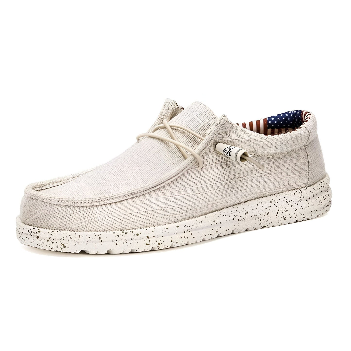 LumenMoc Mocassins Homme Toile Légère Estivale