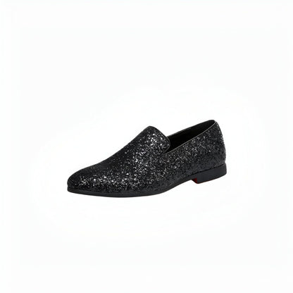LuxeNova Mocassins Homme Paillettes Élégance Festive