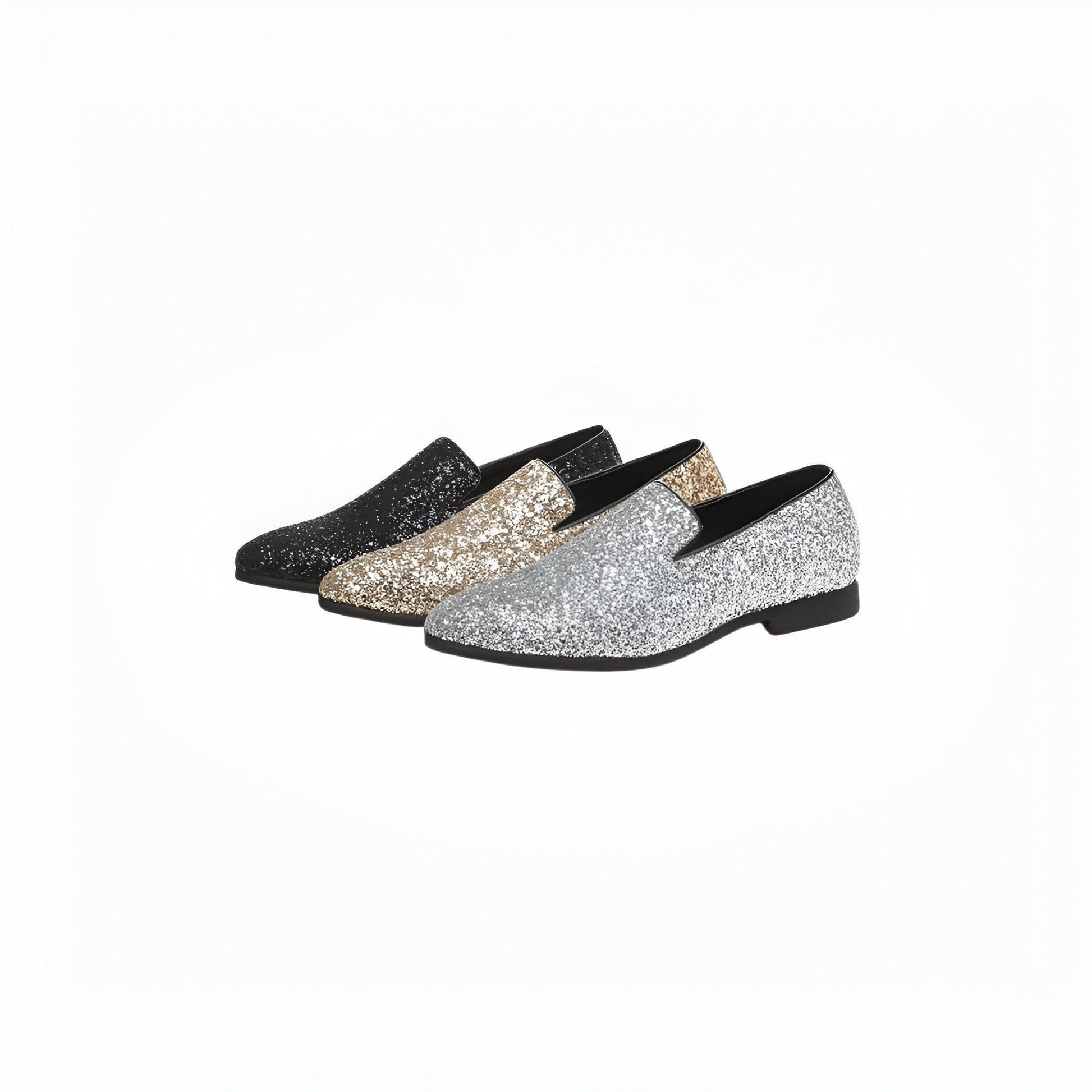 LuxeNova Mocassins Homme Paillettes Élégance Festive