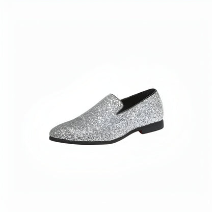 LuxeNova Mocassins Homme Paillettes Élégance Festive