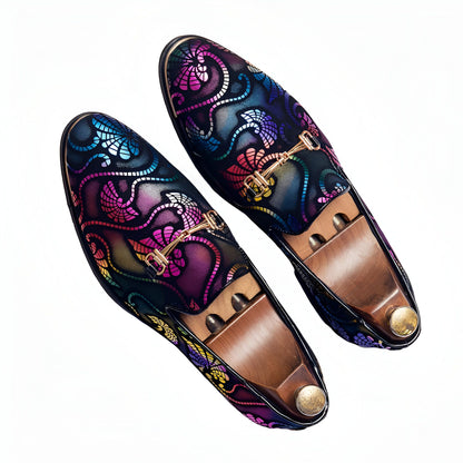 Mocassins Homme Soirée Motif Arabesques | Mocassin
