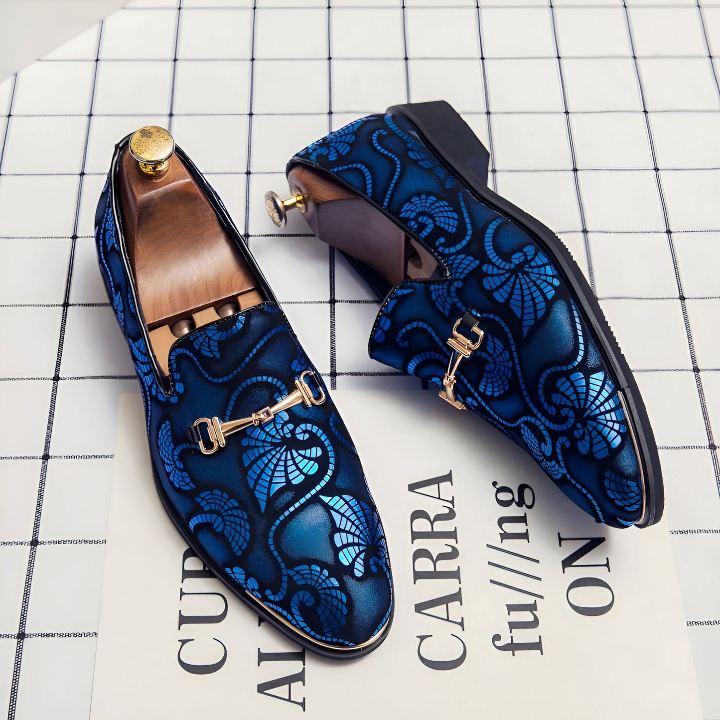 Mocassins Homme Soirée Motif Arabesques | Mocassin