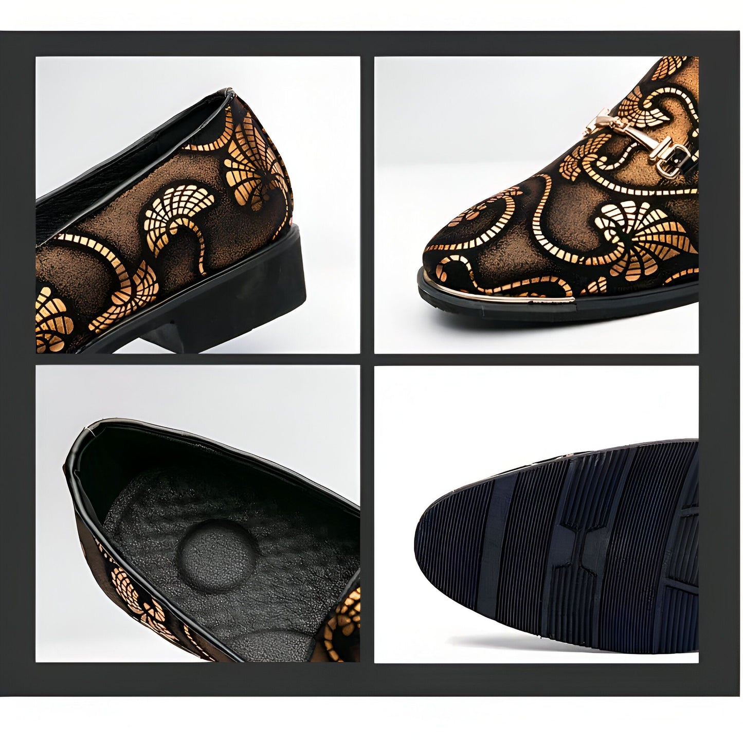 Mocassins Homme Soirée Motif Arabesques | Mocassin