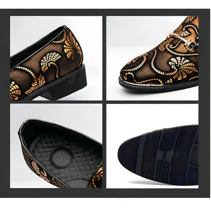 Mocassins Homme Soirée Motif Arabesques | Mocassin