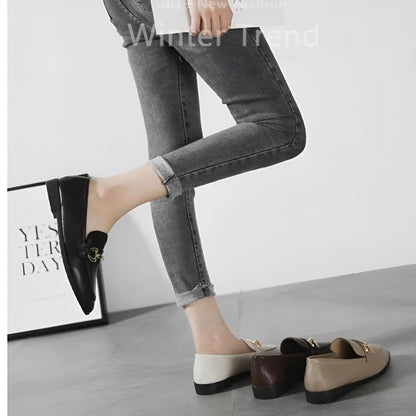 BrandX Mocassins Femme Ville Élégants, Cuir Synthétique