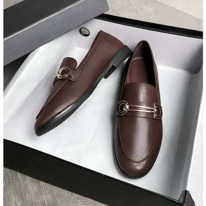 BrandX Mocassins Femme Ville Élégants, Cuir Synthétique
