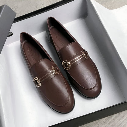 BrandX Mocassins Femme Ville Élégants, Cuir Synthétique
