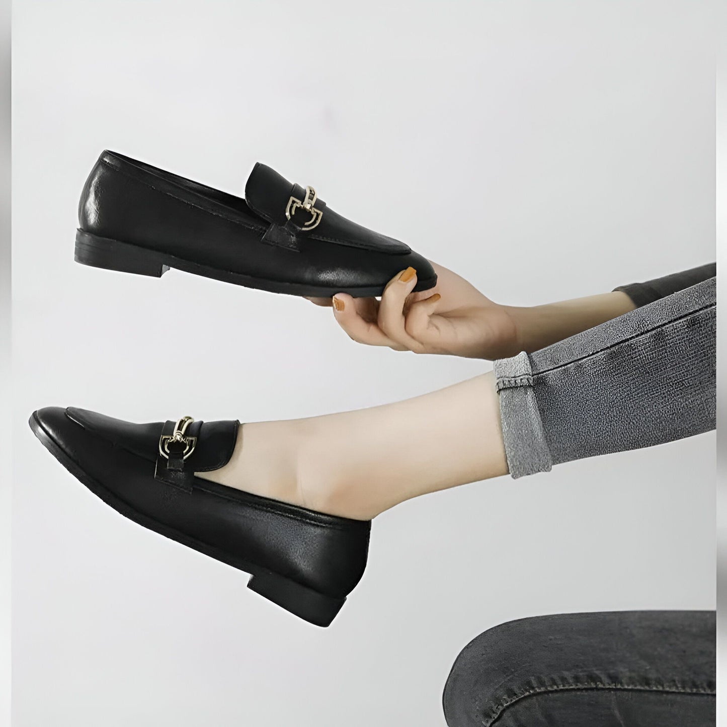 BrandX Mocassins Femme Ville Élégants, Cuir Synthétique