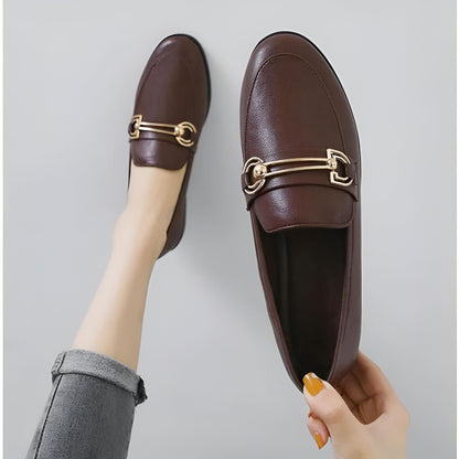 BrandX Mocassins Femme Ville Élégants, Cuir Synthétique