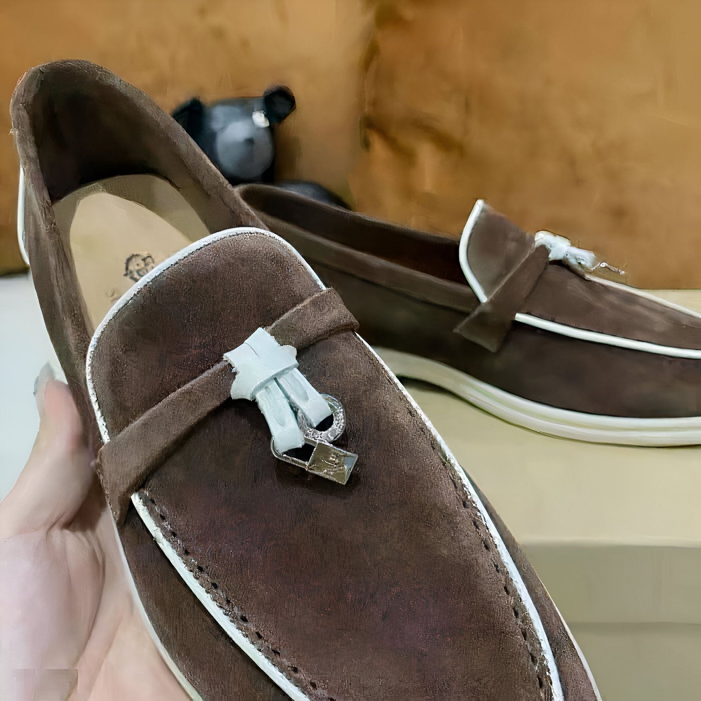 Mocassins Daim Suédé Style Britannique Femme – Brand
