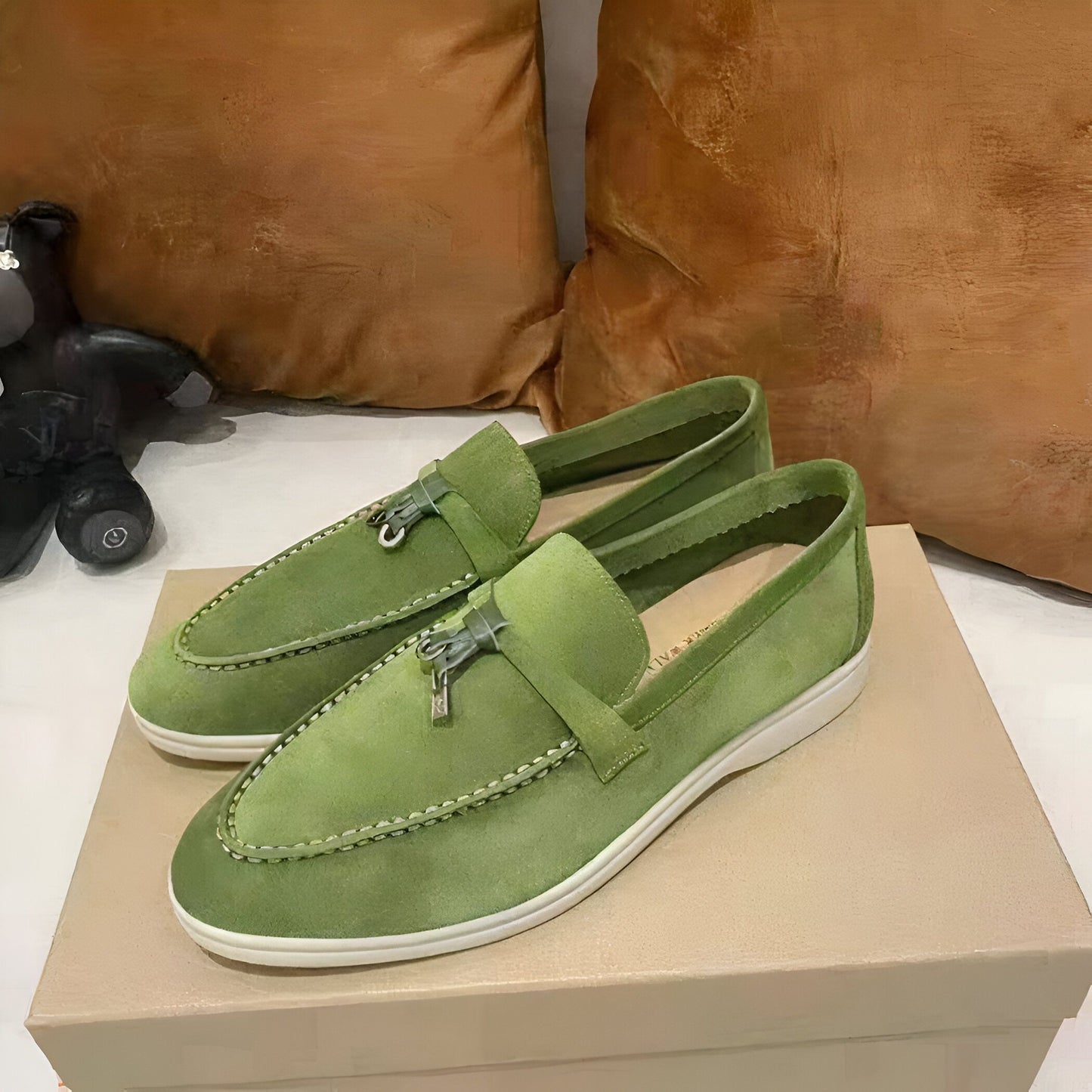 Mocassins Daim Suédé Style Britannique Femme – Brand