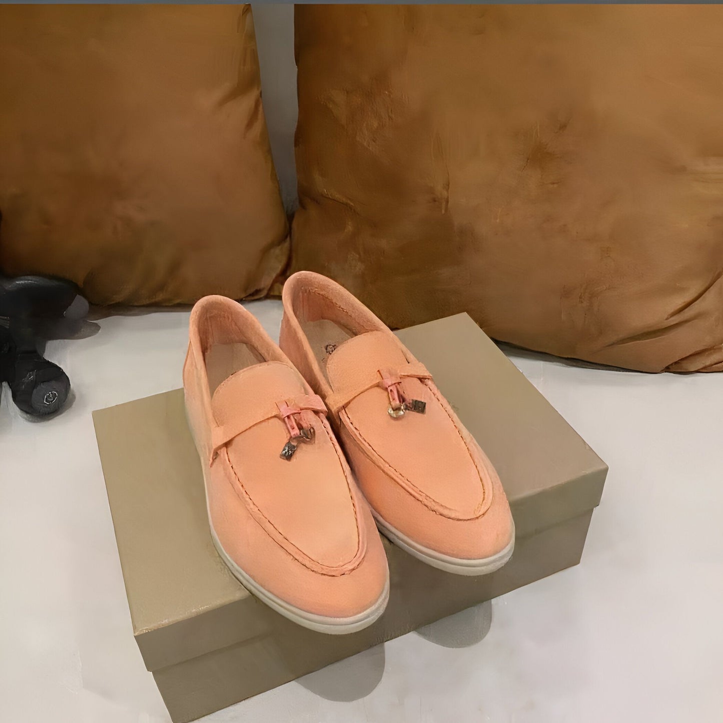 Mocassins Daim Suédé Style Britannique Femme – Brand