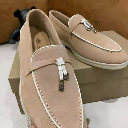 Mocassins Daim Suédé Style Britannique Femme – Brand