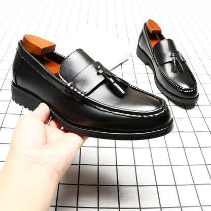 LuxCuir Mocassins Cuir Véritable Homme à Glands