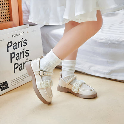 Nexa Mocassins Filles Cuir Synthétique Perles Élégant