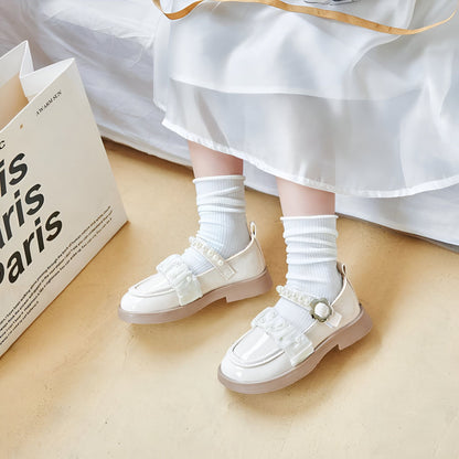 Nexa Mocassins Filles Cuir Synthétique Perles Élégant
