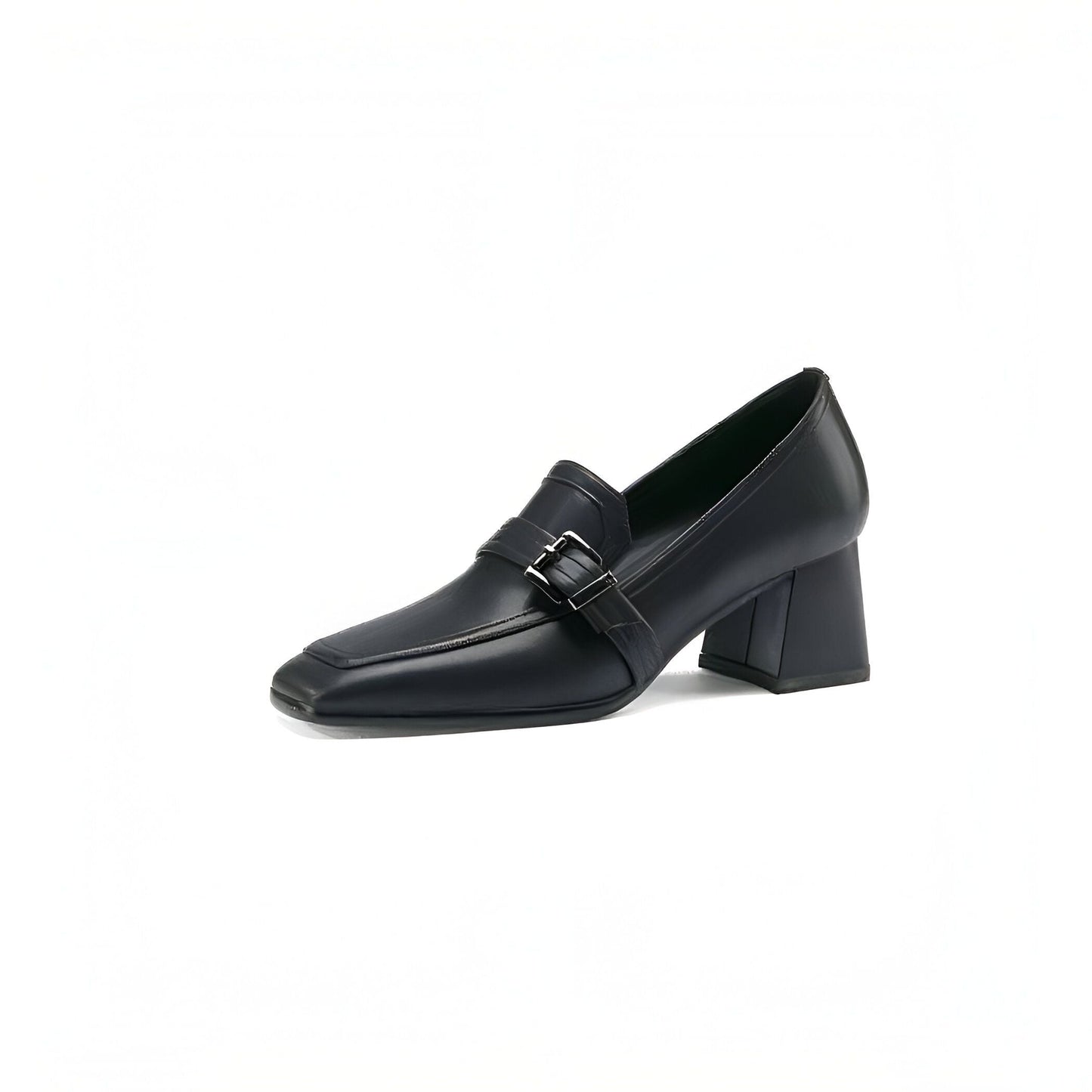 Mocassins Cuir Véritable - Carré Chic Femme