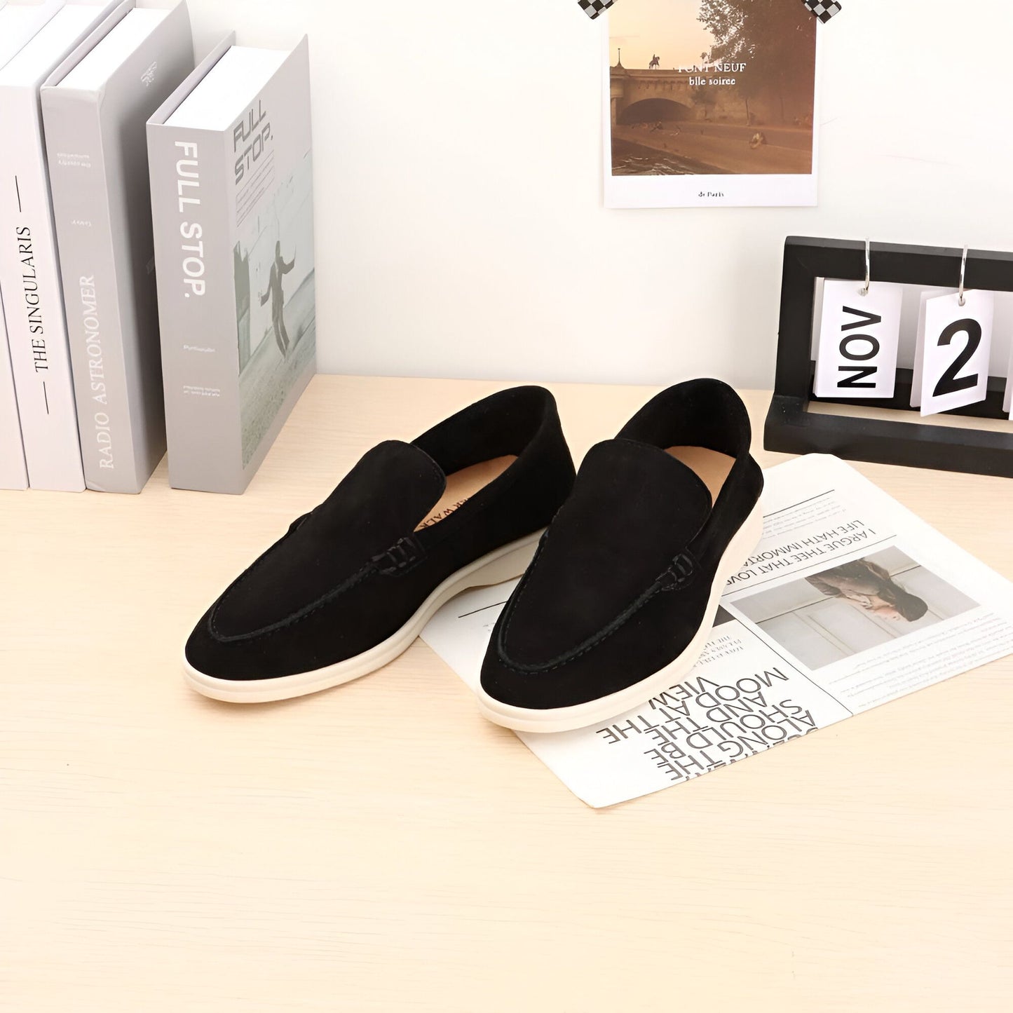 Stefano Confortables Mocassins Homme Cuir Véritable