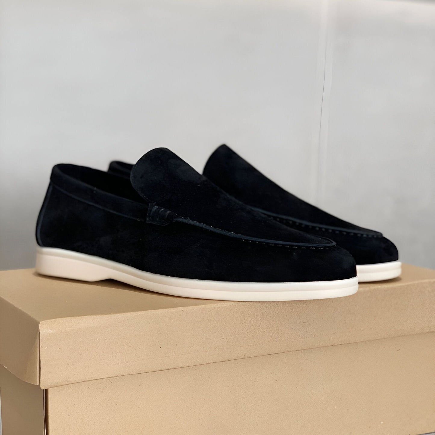 Stefano Confortables Mocassins Homme Cuir Véritable