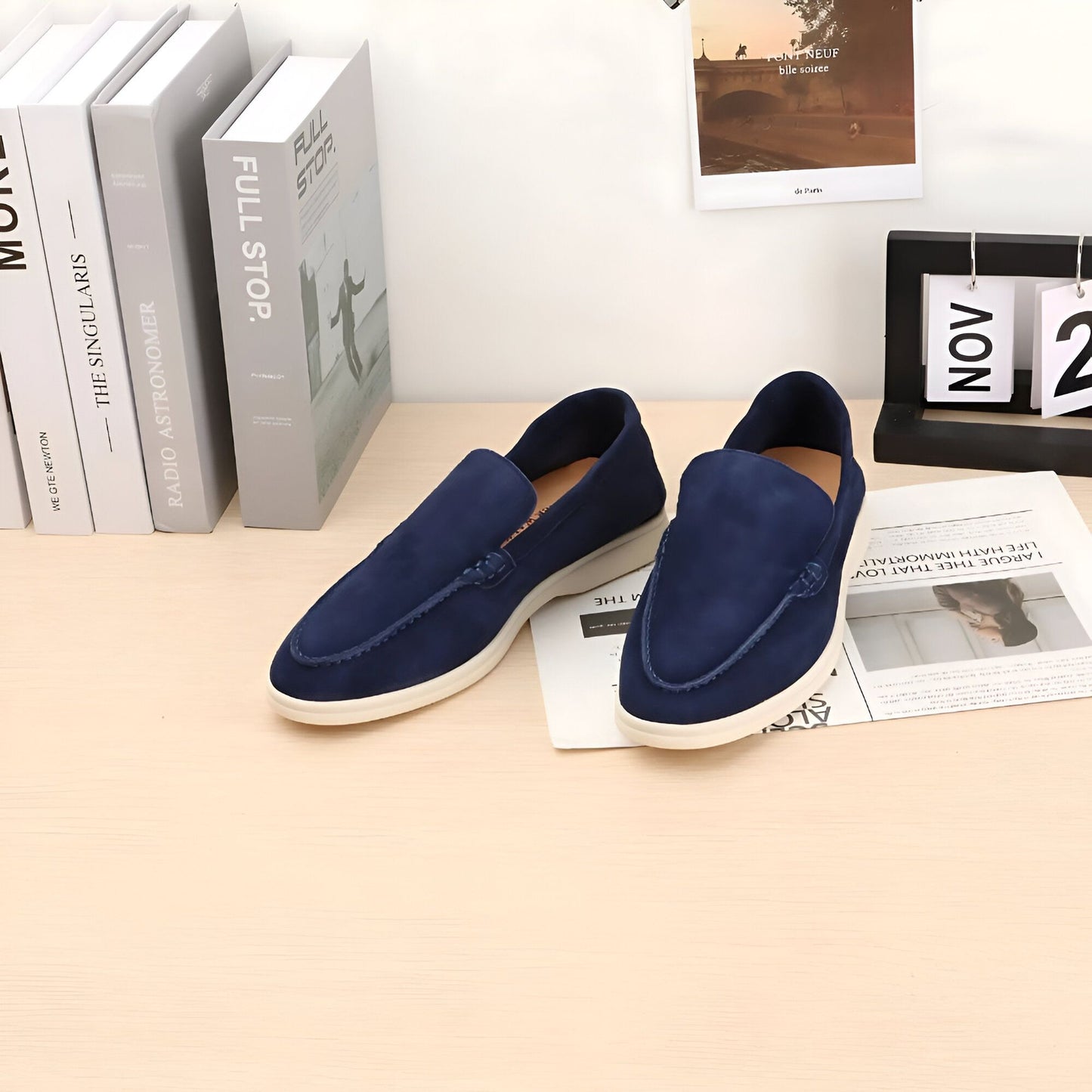 Stefano Confortables Mocassins Homme Cuir Véritable