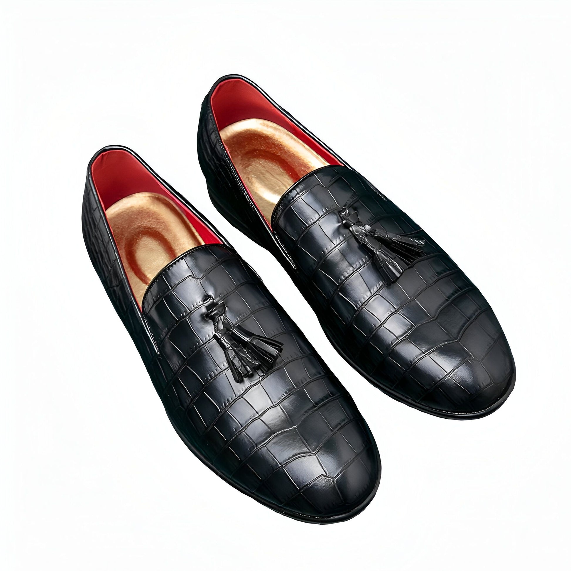 Prestige Mocassins cuir vernis noir homme