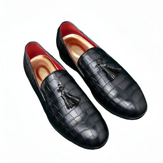 Prestige Mocassins cuir vernis noir homme