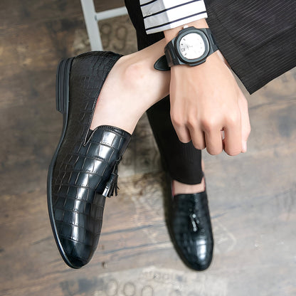 Prestige Mocassins cuir vernis noir homme