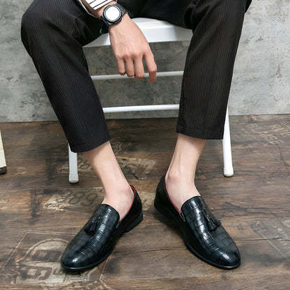 Prestige Mocassins cuir vernis noir homme
