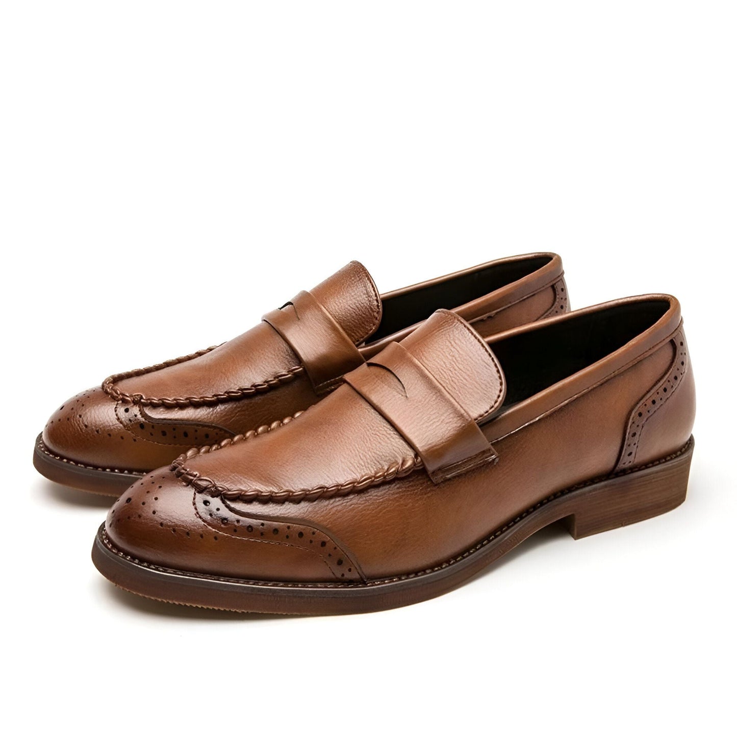 NovaMoc Mocassins Homme en Cuir Verni – Style Classique