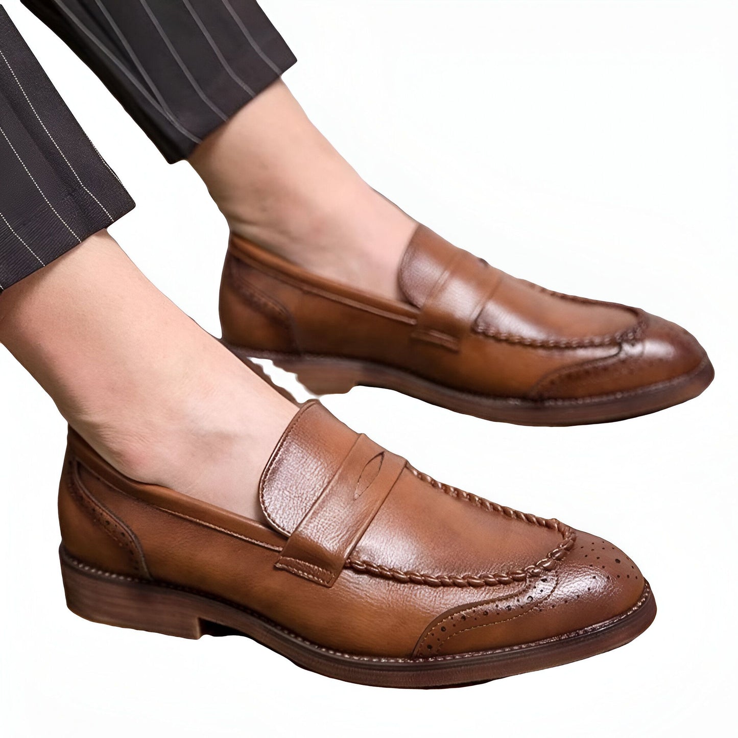 NovaMoc Mocassins Homme en Cuir Verni – Style Classique