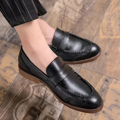 NovaMoc Mocassins Homme en Cuir Verni – Style Classique
