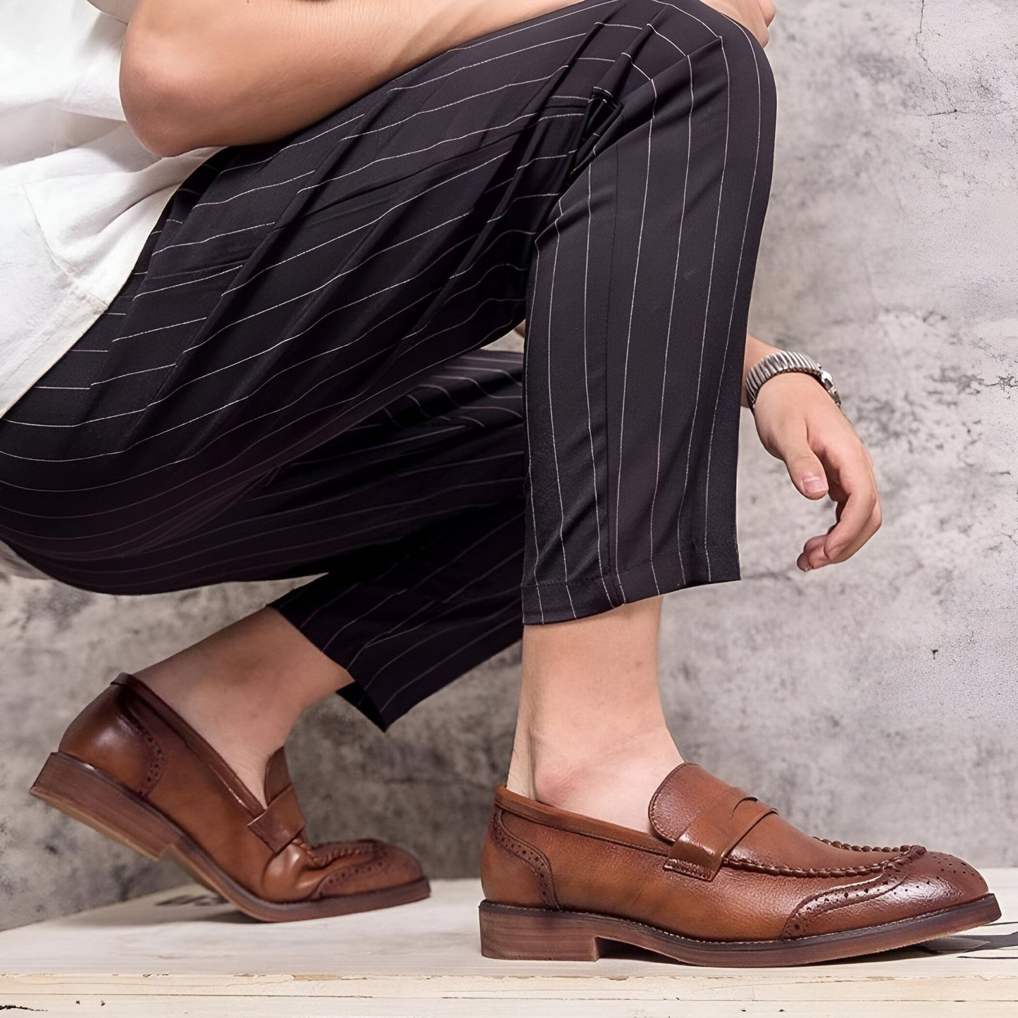 NovaMoc Mocassins Homme en Cuir Verni – Style Classique