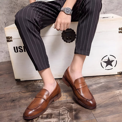 NovaMoc Mocassins Homme en Cuir Verni – Style Classique
