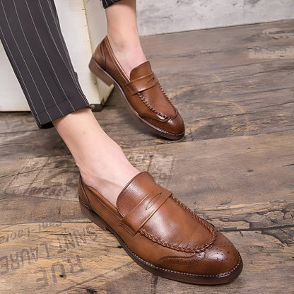 NovaMoc Mocassins Homme en Cuir Verni – Style Classique