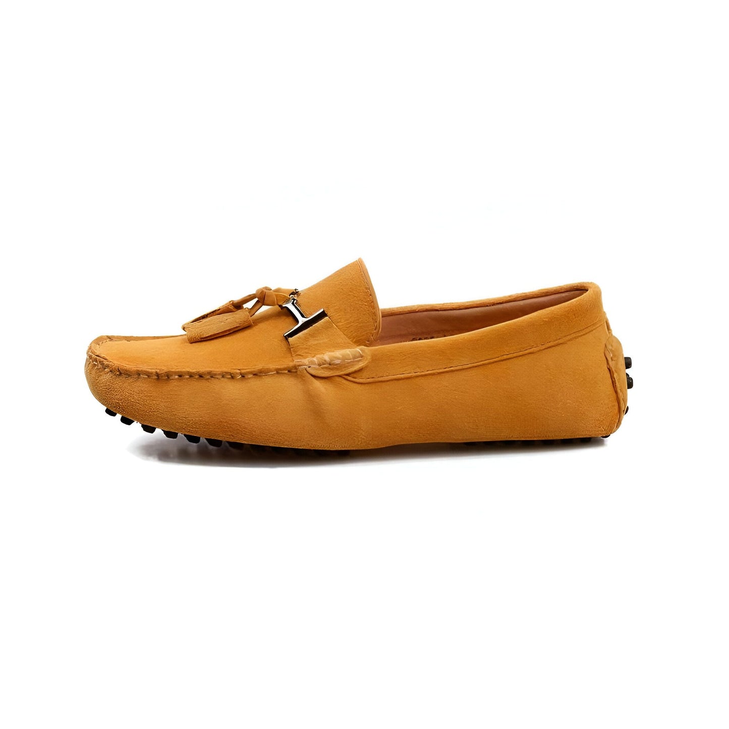Nova Mocassins daim camel à glands pour homme