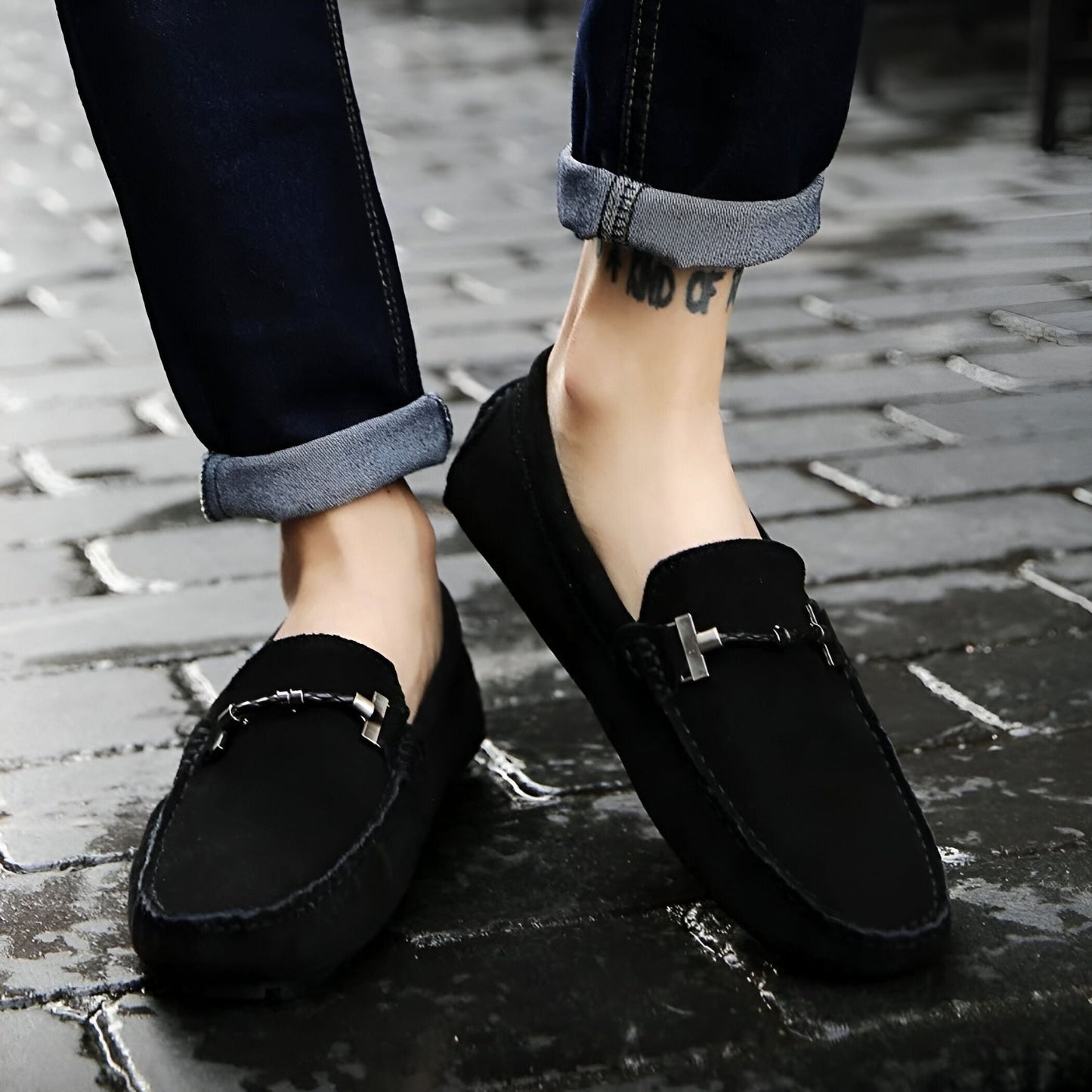 BrandX Mocassins Daim Doublés Homme - Confort Polyvalent